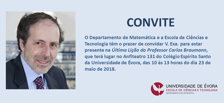 Última Lição do Prof. Carlos Braumann