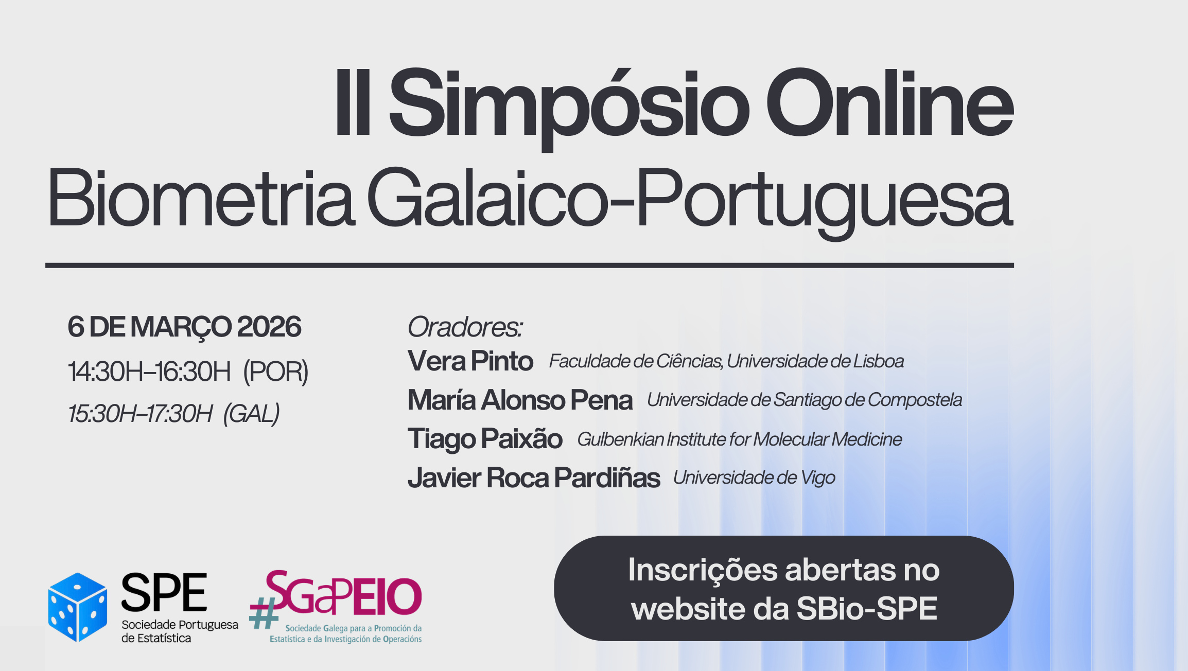 II Simpósio Online em Biometria Galaico-Portuguesa